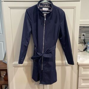 Calvin Klein NWOT Full Zip Rain Jacket Size XL Navy